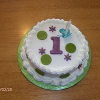 Lilia's Smash Cake Made this cake to match the invite - duh, didn't put the invite in the pic.. White cake with raspberry bc filling.The adults wanted...