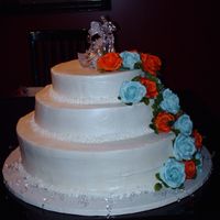 Pcb Wedding Cake This is the first official wedding cake I have ever made. Please give comments.