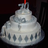 Kj Turns 30 This is my version of the 2006 wedding cake winner on the galleries page. I hope the owner doesn't kill me for such a bad recreation....