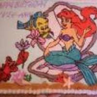 Little Mermaid Cake Buttercream
