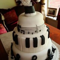 Musical Cake First cake for a birthday party for a musician
