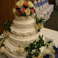 My First Wedding Cake This was my sister's wedding cake and it came out gorgeous. She loved it!