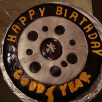 Tire Ake Thank you all that have made Tire cakes u where my inspiration... my cousin loved his cake he is a truck driver... I use a 9x3 pan ...