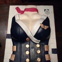 Stewardess Torso Cake I made this stewardess cake for my sister's boyfriend's b-day. The torso is made from a rectangle cake I trimmed and added pieces...