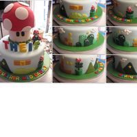 Super Mario Birthday Cake I made this cake for my friend's son's 3rd Birthday. They were visiting from Norway so the text at the bottom is Happy Birthday...
