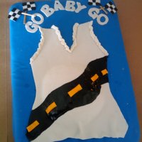 Race Themed Baby Shower Cake 