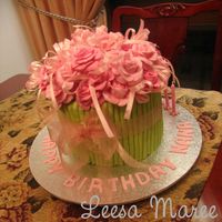 A Bunch Of Roses This is for my grandmothers Birthday.My first attemp at sugar roses, it was a learning experience but I enjoyed. Also used my clay gun for...