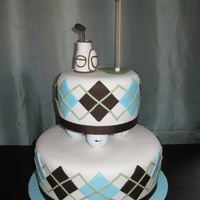 Golf Cake The original design for this cake is not my own...my client sent me a pic, but I don't know whose it is, so I can't give proper...