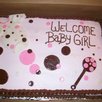 Onesie Cake This is a WASC with mmf and chocolate mmf accents. Thanks for looking!