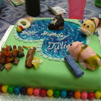 Zhu Zhu Pet, Swimming Party, Campfire Birthday Cake 