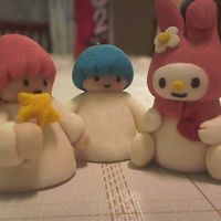 Sanrio Sanrio character topper for cakes and cupcakes. Hello Kitty on the way.....