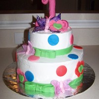 1 Year Old Girl's Birthday Cake 
