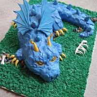Dragon Dragon for my son's 3rd Birthday. He wanted a dragon cake, so I showed him a bunch on CC and he picked Chyana66's cake. Thanks...