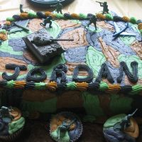 Camo Cake I made this cake for my nephews 7th birthday party.