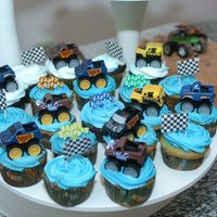 Monster Truck Cupcakes Monster Truck Cupcakes I made for my sons birthday party.
