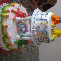 Clown Cake I made this at the Wilton course two class. This was my final cake for course two.