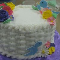 Course Two Cake This is the cake I made in the Wilton course 2 class.