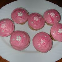 Pink Cupcakes I made these for my daughter's b'day. I've got lots to learn about decorating cupcakes but I think these came out pretty....