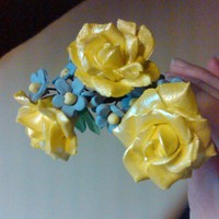 Gumpaste/forget Me Not Bouquet 