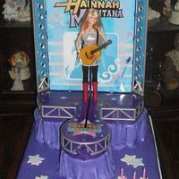 Julie's Hannah Montana Cake My daughter is absolutely in love with Hannah Montana. She has been asking me to make her this cake for the last three months or so, she...