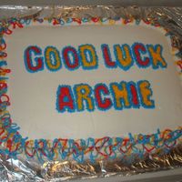 Retirement Cake One of my husband's co-workers retired today, 11-06-08, I made this for his retirement party.