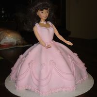 My First Doll Cake This is my very first doll cake, and it definitely won't be my last. I really enjoyed making this one! The entire cake is decorated in...