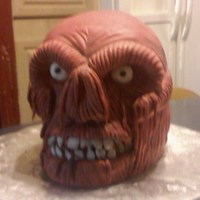 Halloween Zombie Cake This was for my son-in-law who is obsessed with zombies. I really like this especially for halloween. He was chocolate cake with chocolate...
