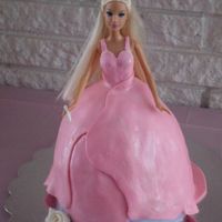 Barbie Doll Cake My first barbie cake. I made this for my daughter's 5th birthday!