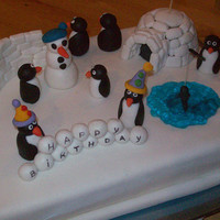 Penguins Loved to make this cake..! It was so much fun... and easy.. Guess that's why it was fun...