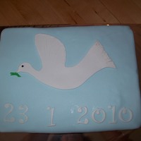 Dove Cake was not made for first communion but confirmation in Church.