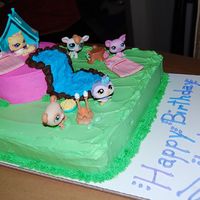Littlest Pet Shop I made this cake for my daughters 4th birthday. I wish it would have cake out a little better but she loved it!