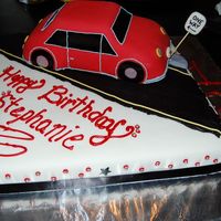 Car Cake Covered in MMF