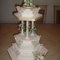 Hexagon Wedding Cake 