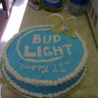 Bf's 21St Birthday last minute cake i decorated while he was on his way home from work, i wish i would have had more time.