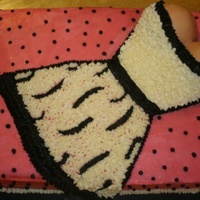Lingerie Shower WASC sheet cake, buttercream icing.