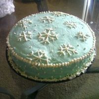 Let It Snow Just another view of my attempt at snowflake cake.