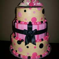 Baby Booties Cake for twins. Modeled after a picture given to me.