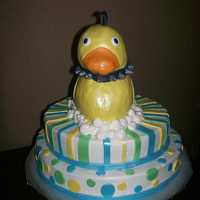 Baby Duck Had a request for a duck with a mohawk with a spiked collar. I think it came out good.