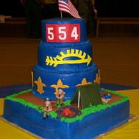 Cubscouts Blue And Gold Ceremony This cake was made for the Blue and Gold banquet the scouts have every year.