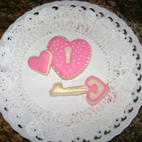 Valentine's Day Cookies NFSC with Glace icing.