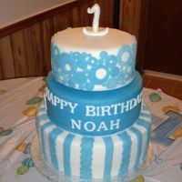 1St Birthday Cake I made this cake for my son's 1st birthday. Thanks to jkalman who gave me great advice on her SMBC, I'm sold! One big batch of...