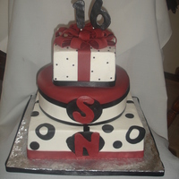 16Th Birthday This cake was made for twin boys.