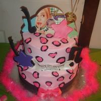 Hannah Montana Birthday I made this cake for my daughters 5th Birthday...She is Hannah Montana crazy!!! And adores pink cheetah print! Cake is butter cream and...