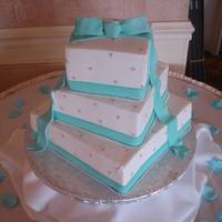 Tiffany Blue BC and tiffany blue fondant ribbon