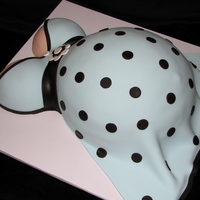 Pregnant Belly Cake This is the second belly cake I've made. They are so much fun to make! Belly is carved our of 3 tiers of 12" round cakes and the...