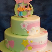 Flower Power Cake Debbie Brown class project. This is actually from her wedding cake book. Learned a lot of new techniques on this cake and got to practice...