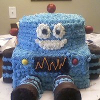 Robot Birthday Cake I am so proud of this. My son LOVED it! Got the idea from other cakes I viewed on this site!