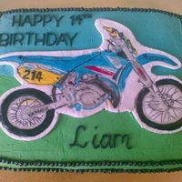 Yamaha Motorbike Cake 