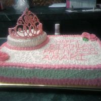 1St Sheet Cake This is my first sheet cake. French Vanilla cake iced with buttercream. Thanks to all the CCer's for inspiration.