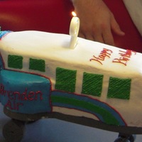 Brenden Airways This was a cake for my son's 2nd birthday. He loves airplane, so this cake was designed after one of his toys.